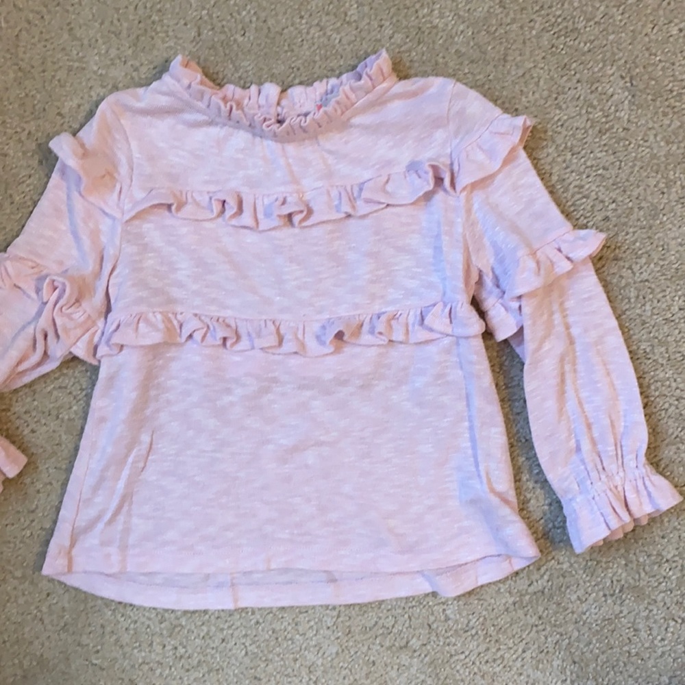 Pink ruffle shirt